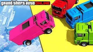 GTA 5 Online  Epic Cargo Plane Stunt amp Sumo Pit Funny Moments amp Fails [upl. by Davenport]