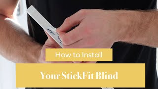 How to Install Your StickFit Blind  BlindsbyPost [upl. by Noevad]