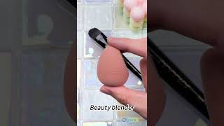 Makeup brush VS Beauty blender Which one do you like 👀 [upl. by Adnarrim]