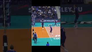 The other team really did hustle volleyballplayer volleyball volleyballworld jelly [upl. by Norrag]