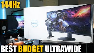 DELLS NEW BEST BUDGET ULTRAWIDE GAMING MONITOR  DELL S3422DWG REVIEW [upl. by Esilrac]