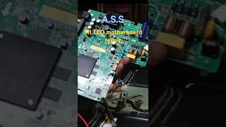 MI LED motherboard repairmechnical shortvideo viralvideo [upl. by Natsirhc794]