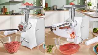 Silvercrest Meat Mincer SFW 350 D3 Unboxing Testing [upl. by Kiehl10]