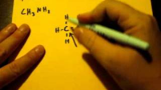 Lewis Dot Structure of CH3NH2 methylamine [upl. by Elledoj448]