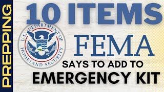 10 Items FEMA Says To Add To Your Emergency Kit  Emergency Preparedness [upl. by Lisle849]