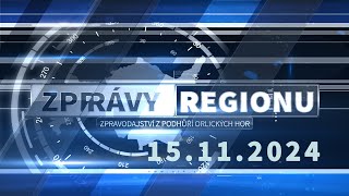 ZPRÁVY REGIONU 15 11 2024 [upl. by Frere425]