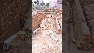 Foundation Column Footing Preparation civilengineering construction home 9yards [upl. by Chamberlin842]