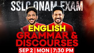 SSLC English Onam Exam  English Grammar and Discourses  Exam Winner SSLC [upl. by Carolynne]