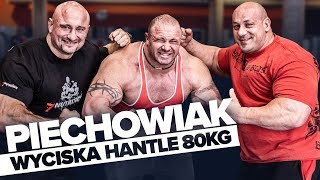 Hardkorowy trening w Burneika Sports GYM 💪 Piotrek Piechowiak wyciska HANTLE 80 KG 📢 4K [upl. by Nanji319]