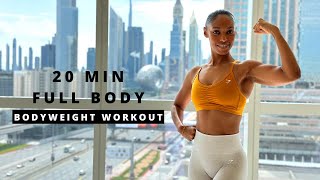 20 min Full Body Workout  BODYWEIGHT  Build Muscle  Strength [upl. by Jermyn]