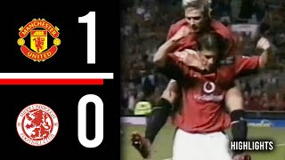 Manchester United v Middlesbrough  20022003 [upl. by Naginarb]