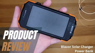 A Must Have While Outdoors Blavor Solar Charger Power Bank [upl. by Draned]