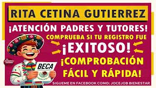 🎓 Beca Rita Cetina Pasos para comprobar si tu registro fue exitoso 💻 ¡Entérate aquí [upl. by Lida963]