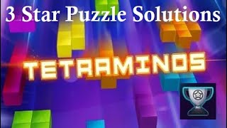 Tetraminos Xbox One Puzzle Mode 3 Star Solutions [upl. by Nivrem185]