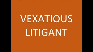 Vexatious Litigant defined by Attorney Steve® [upl. by Hime]