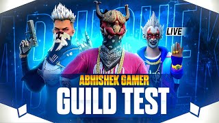 🔴FREE FIRE LIVE GUILD TEST CUSTOM ROOM  FF LIVE GUILD TEST fflive liveguildtest abhishekgamer [upl. by Yevreh]