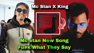 Mc stan New Song Fk what They say 😍  Mc stan X king MM album  Mc stan new full Song [upl. by Aila]