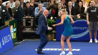 Maria Sharapova Federer Roddick Highlights from the 2012 BNP Paribas Showdown [upl. by Gayn319]