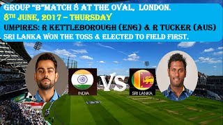 Highlights of India VS Sri Lanka  ICC Champions Trophy  8th June 2017 [upl. by Codi]