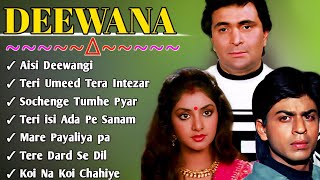 Deewana Movie All Songs ❤️ Audio Jukebox💖 Rishi Kapoor amp Divya BhartiShahrukh KhanMovie jukebox [upl. by Israeli]