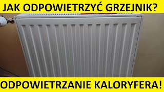 Jak odpowietrzyć kaloryfer Jak odpowietrzyć grzejnik Odpowietrzanie grzejnika [upl. by Lagas5]