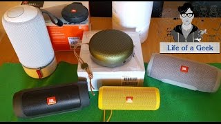 COMPARISON and UNBOXING of BampO Beoplay A1 JBL Charge 3 and Libratone Zipp mini [upl. by Aivonas]