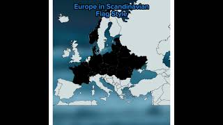 Europe In Scandinavian Flag Style history europe maps map geography scandinavia flag shorts [upl. by Sams658]