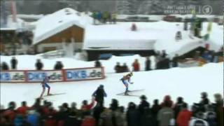 Darya Domrachevas Aufholjagd auf Marie Dorin Habert Antholz 2012 [upl. by Frodin]