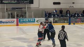 LHSAAAQ  20241102  David Laker Lacroix Donnacona vs Sébastien Laffy Laferrière Lévis [upl. by Nairrod]