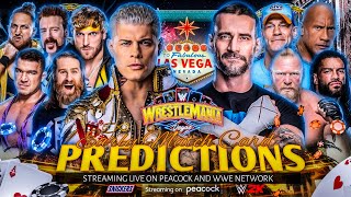 WWE WrestleMania 41 Las Vegas  Dream Match Card Prediction  WrestleMania 2025 Card Prediction [upl. by Pigeon710]