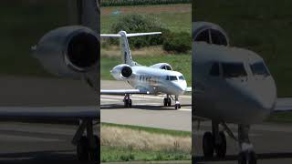 Gulfstream IV Powerful Takeoff in Bern Switzerland [upl. by Conners]