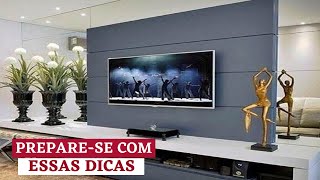 75 MODELOS DE DECORAÇÃO COM PAINEL TV QUE VÃO DEIXAR SUA SALA BONITA [upl. by Amarillas]