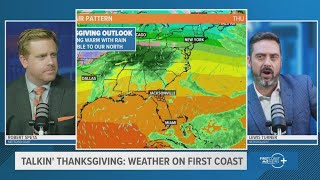 Talkin Thanksgiving Heres what weather will be like on the First Coast and beyond on Turkey Day [upl. by Aneis]