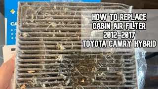 How to replace the cabin air filter on a 20122017 Toyota Camry Hybrid video toyotacamryhybrid [upl. by Hajed]