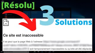 LA PAGE INTERNET NE SOUVRE PAS WINDOWS 10 [upl. by Adnilasor]