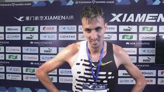 Soufiane El Bakkali Morocco  Mens 3000m Steeplechase Winner Wanda Diamond League Xiamen 2023 [upl. by Balliett]