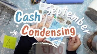 Celebrating 100 Subscribers September Cash Condensing  UK Cash Stuffing [upl. by Borden765]