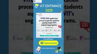 🤩VITEEE 2025 Last Date Apply NOW📢VIT Engineering Entrance Exam🔜Shorts VITEEE2025 VIT BTech BE [upl. by Grimes]