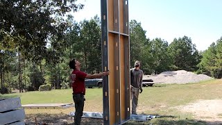 GIANT Rammed Earth Forms Up to 24 Feet  Vlog 76 [upl. by Emerick526]