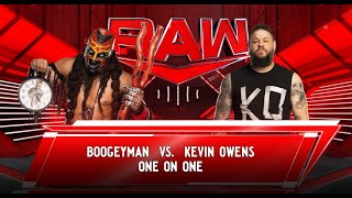 WWE RAW Full Match Boogeyman vs Kevin Owens [upl. by Laucsap]