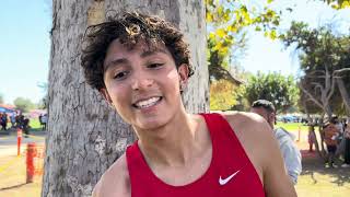 Maximo Zavaleta of ML King 2nd Place Jeff Swigart Boys 3Mile Sweepstakes at Inland Empire Challenge [upl. by Eeralih]