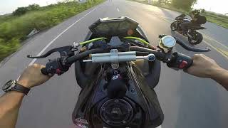 Z800 amp CBR650 Wheelie [upl. by Barsky]