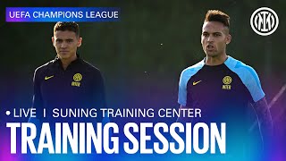 🔴 LIVE TRAINING  1 DAY UNTIL BARCELONA  INTER ⚫🔵 IMInter BarcelonaInter [upl. by Socha136]