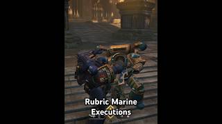 WARHAMMER 40000K SPACE MARINE 2 Rubric Marine Executions warhammer warhammer40k spacemarine2 [upl. by Burroughs]