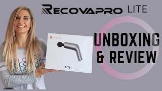 RECOVAPRO MASSAGE GUN  LITE  UNBOXING AND REVIEW [upl. by Yerroc]