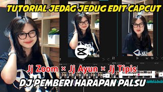 Tutorial Edit Jedag Jedug Capcut Dj Pemberi Harapan Palsu Viral TikTok 2024 [upl. by Ahsikel]