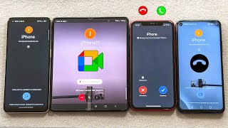 Incoming Call  Google Duo Call Z Fold 3  iPhone 11 Honor 20Pro  OPPO Reno7 [upl. by Henke]