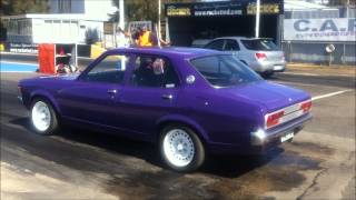 Chrysler Galant Heathcote drag run [upl. by Harv]