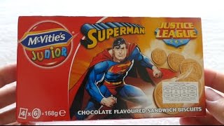 SUPERMAN  Chocolate Flavoured Sandwich Biscuits [upl. by Fritze]