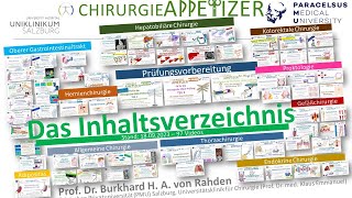 Inhaltsverzeichnis CHIRURGIE APPetizer STAND 18092023 [upl. by Ahsiuqal]